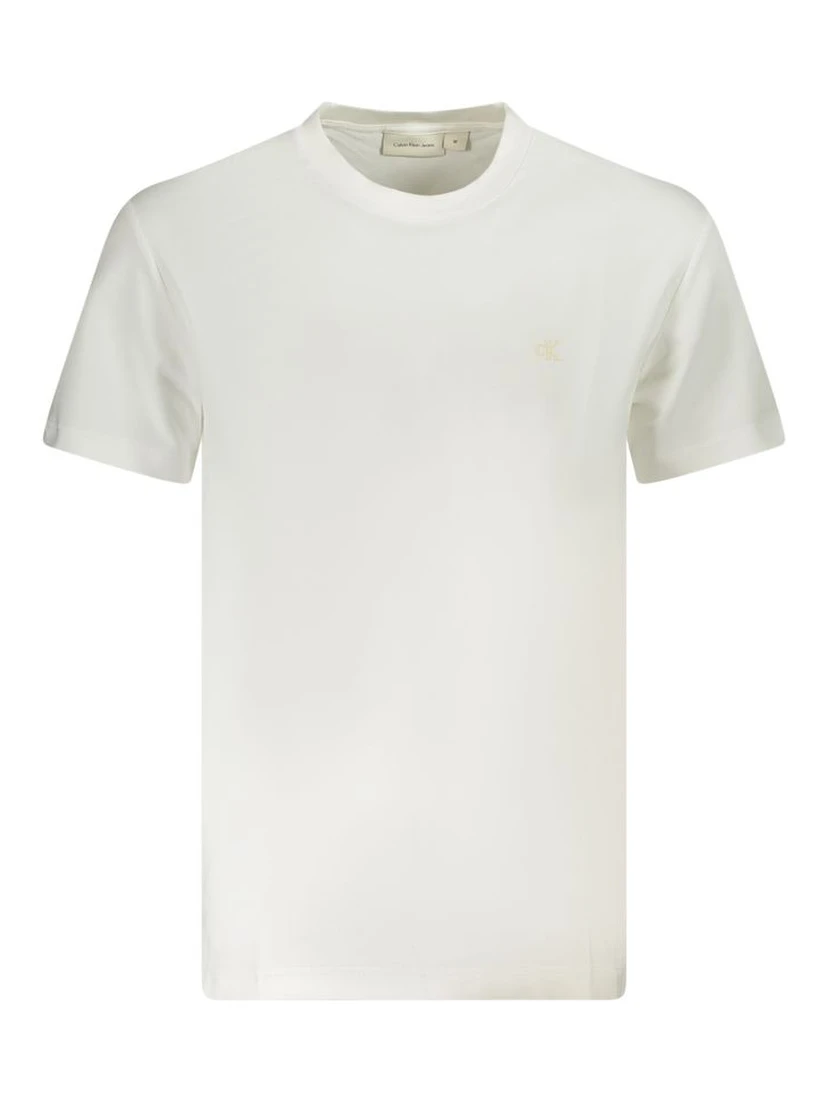 White Cotton Men's T-Shirt