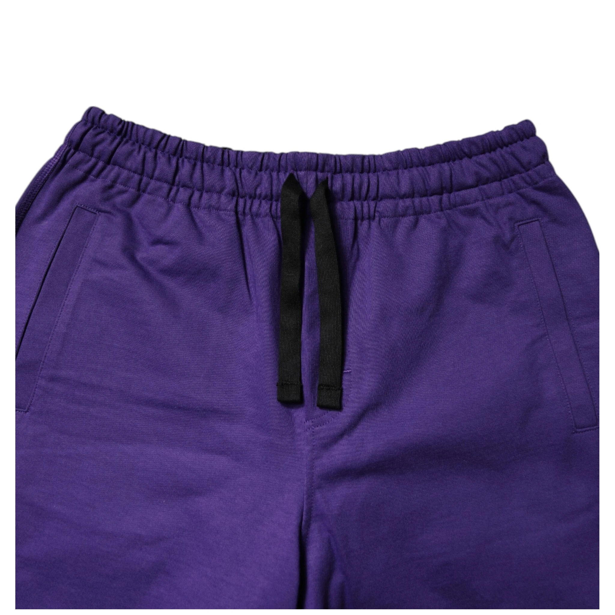 Purple Cotton Men Bermuda Sweatshorts Shorts