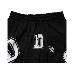 Black Logo Cotton Bermuda Sweatshorts Shorts