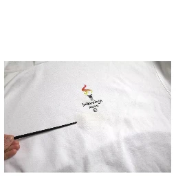 White Cotton Logo Hooded Pullover Oversize Sweater