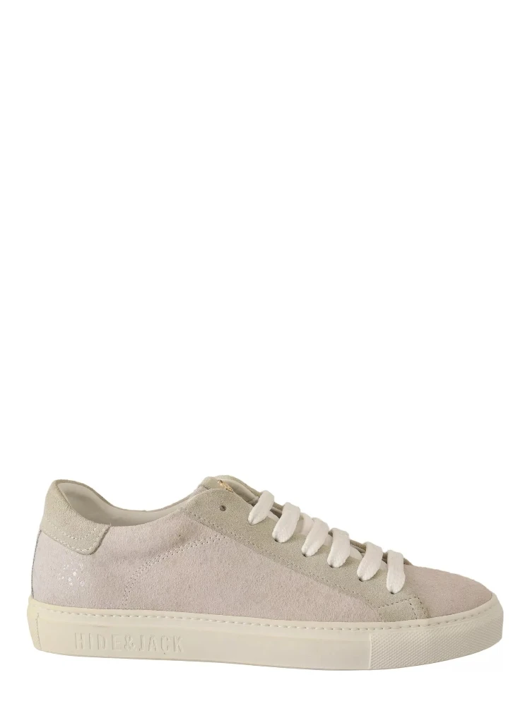 Off White Low Top Lace Up Sneakers Shoes