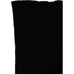Black Cashmere Knitted Neck Warmer Foulard Scarf