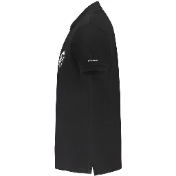 Black Cotton Polo Shirt