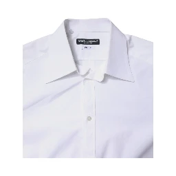 White Cotton GOLD Dress Formal Shirt