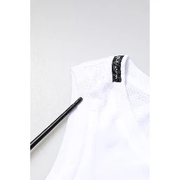 White Cotton Sleeveless Crew Neck T-shirt