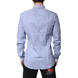 Light Blue Cotton SICILIA Dress Formal Shirt