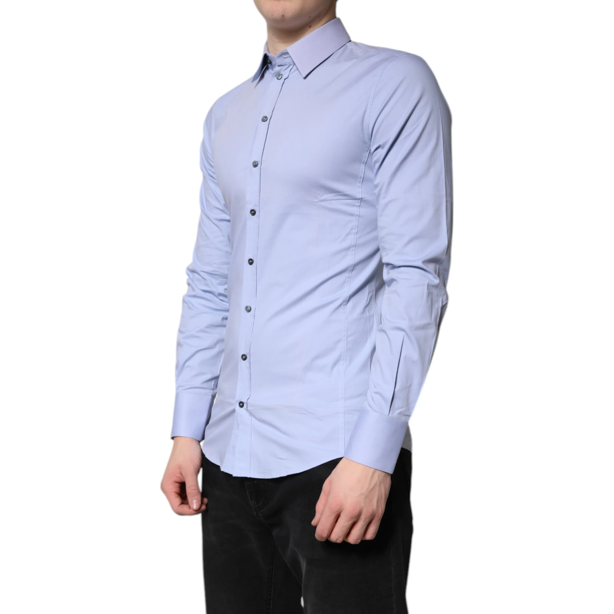 Light Blue Cotton SICILIA Dress Formal Shirt