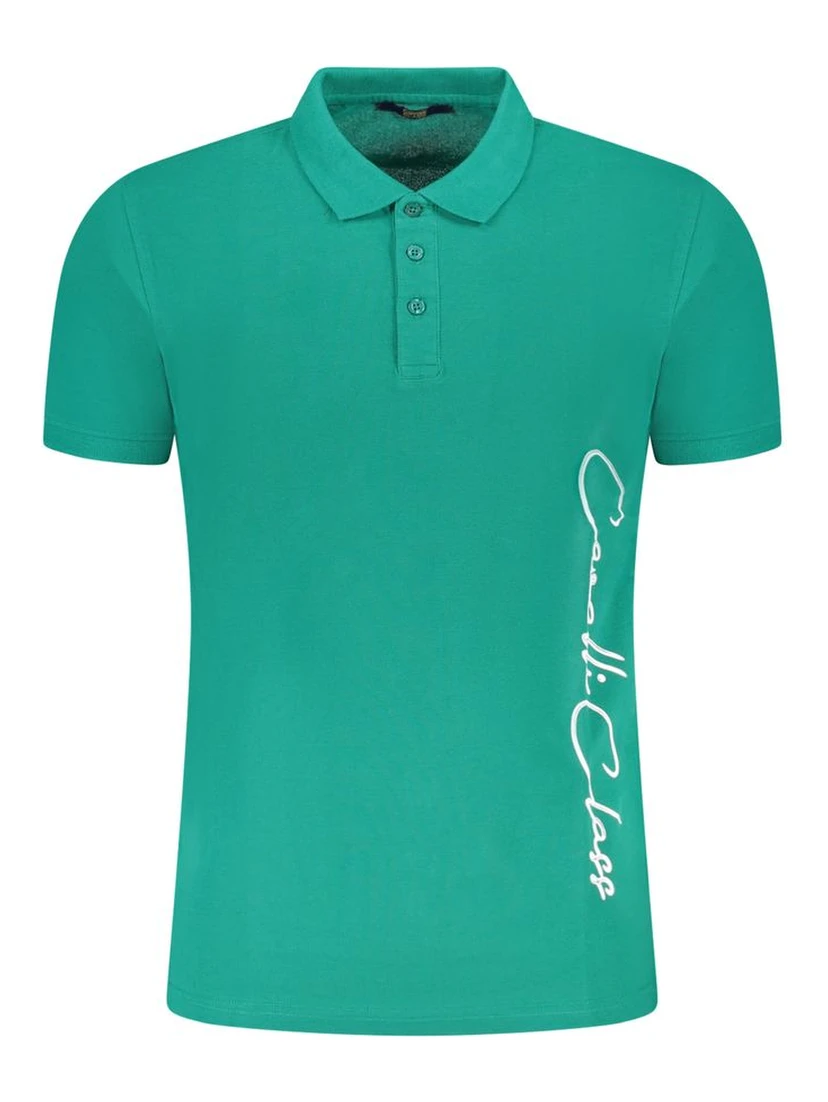 Green Cotton Polo Shirt