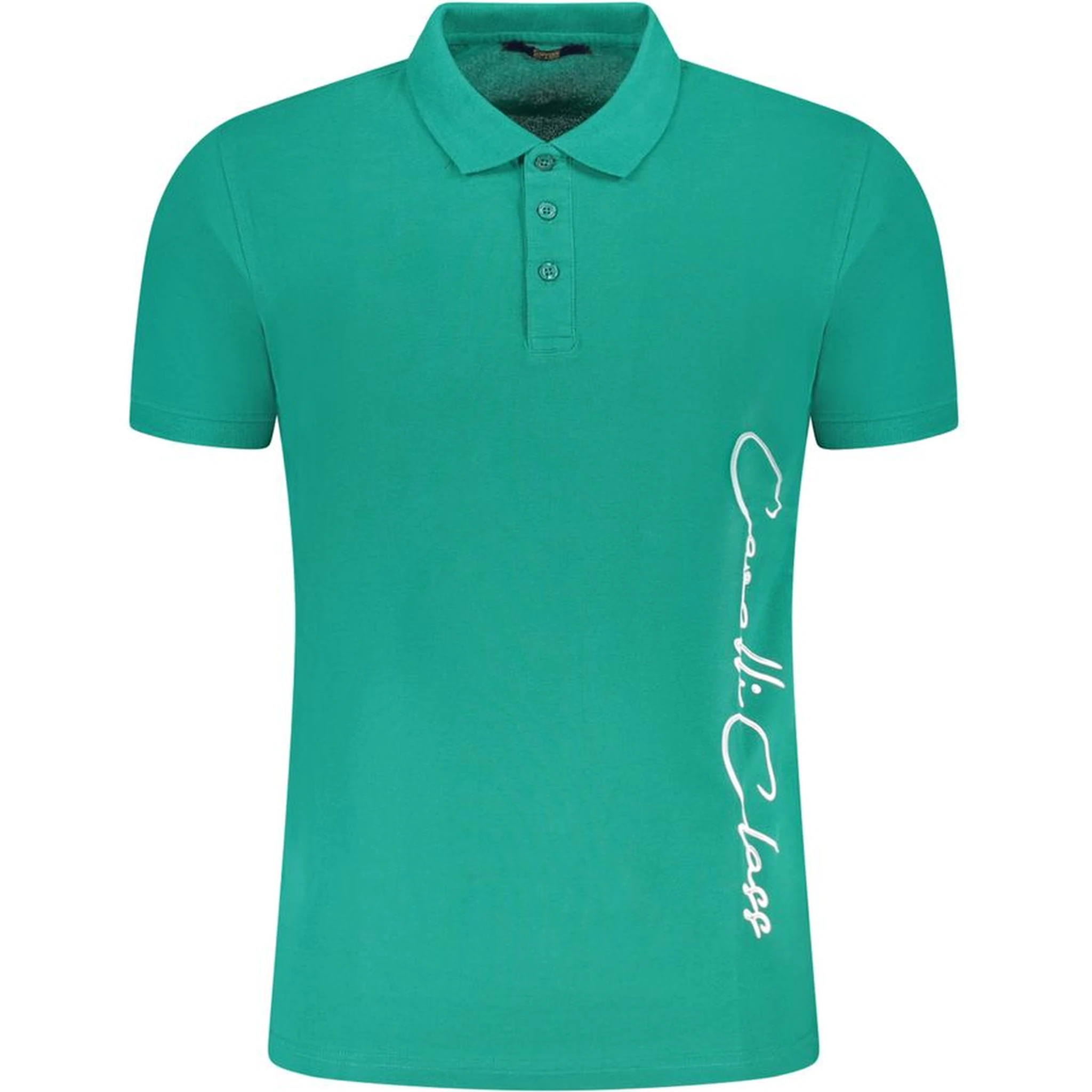 Green Cotton Polo Shirt