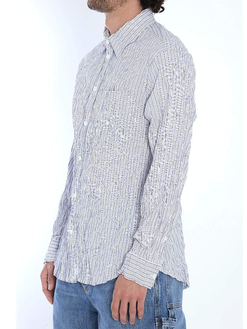 Crinkled cotton shirt