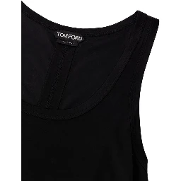 Black Silk Tank Top