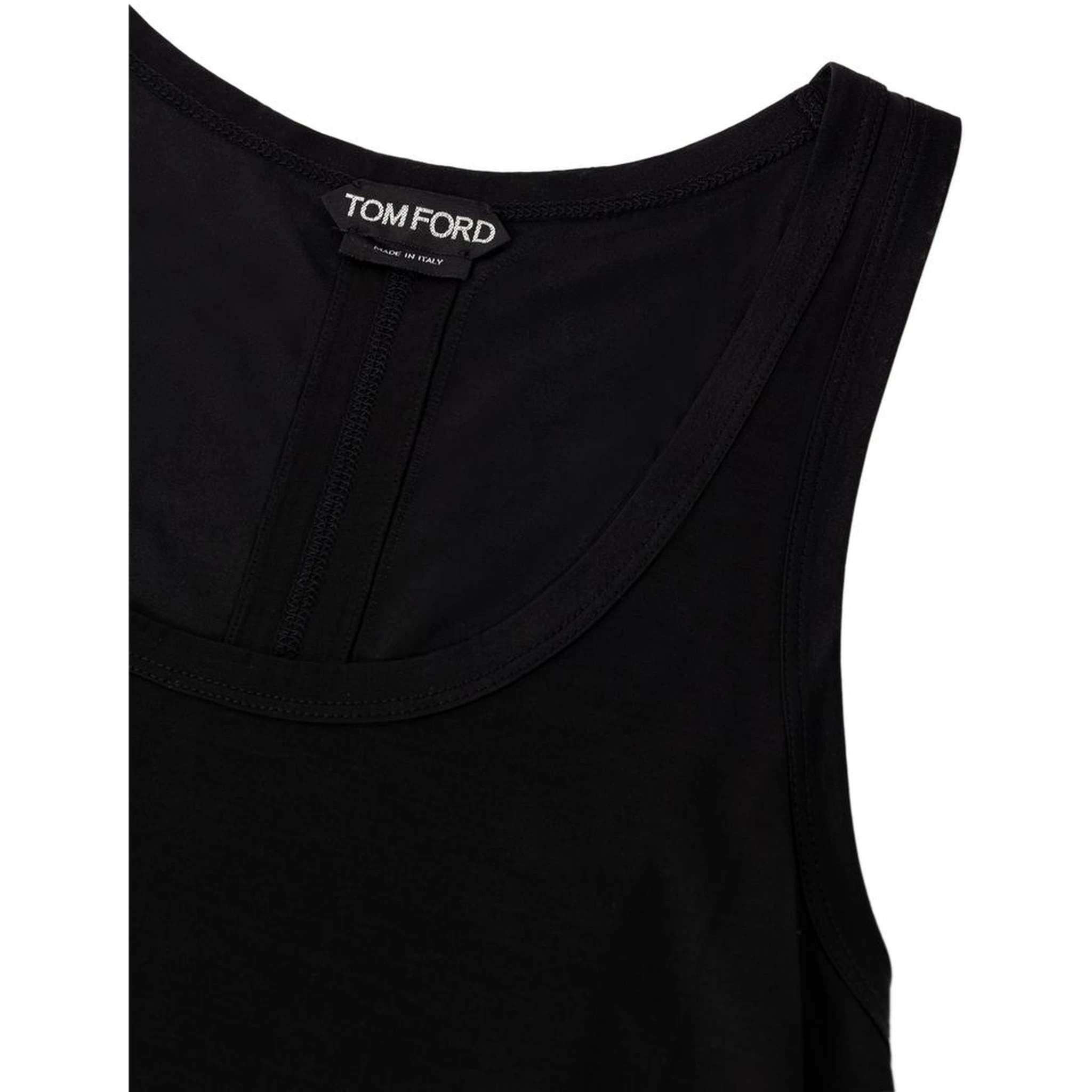 Black Silk Tank Top