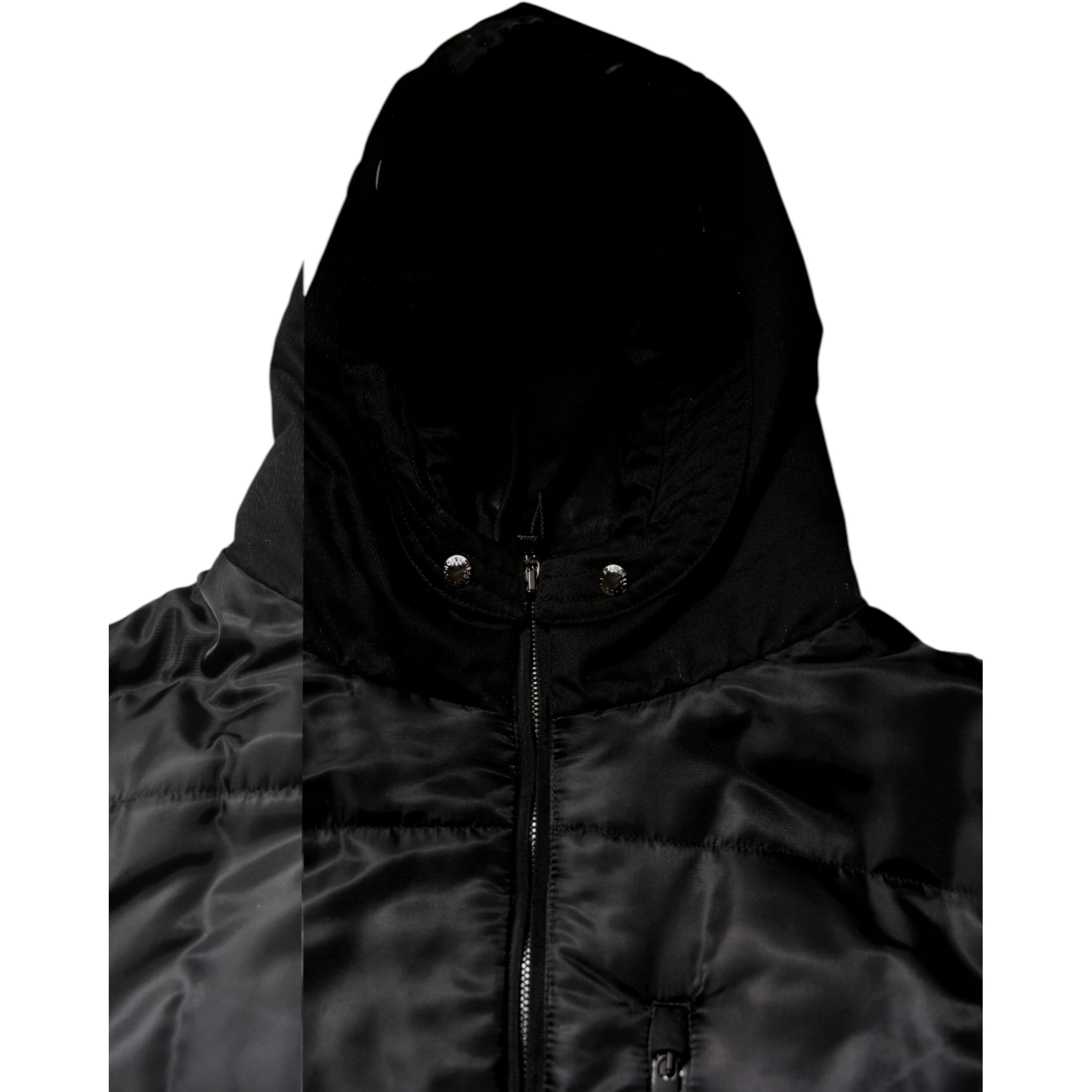 Black Hooded Parka Winter Men Coat Jacket
