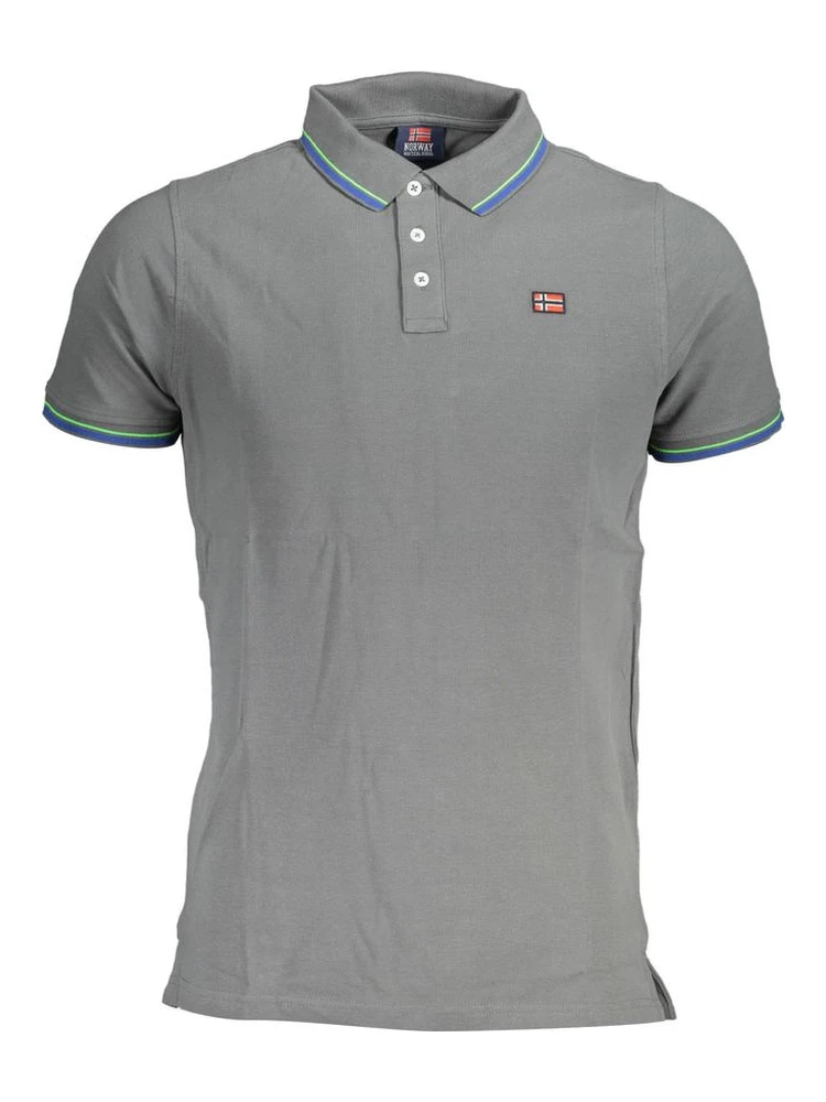 Brown Cotton Men Polo Shirt