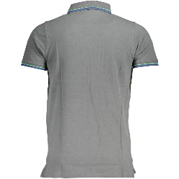 Brown Cotton Men Polo Shirt