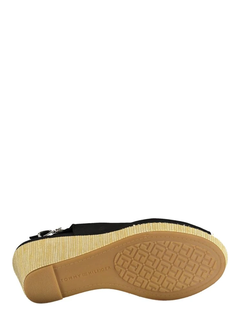 Black Cotton Women Sandal