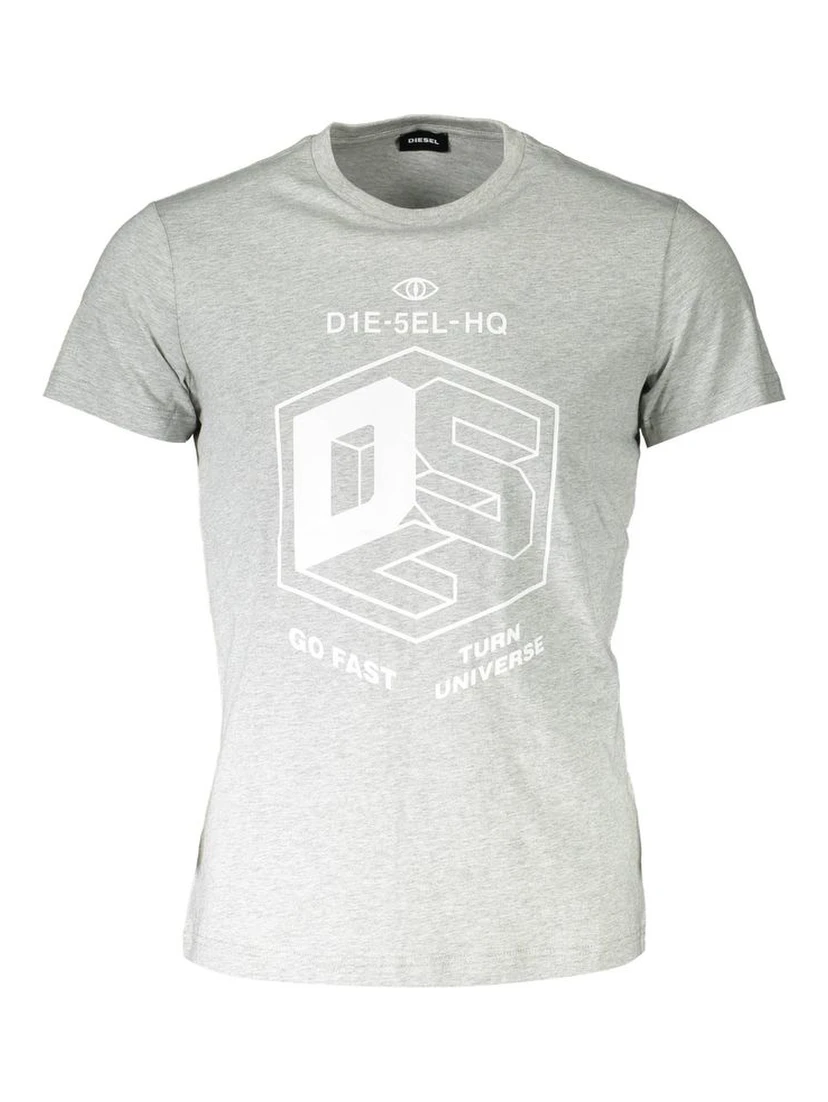 Brown Cotton Men T-Shirt