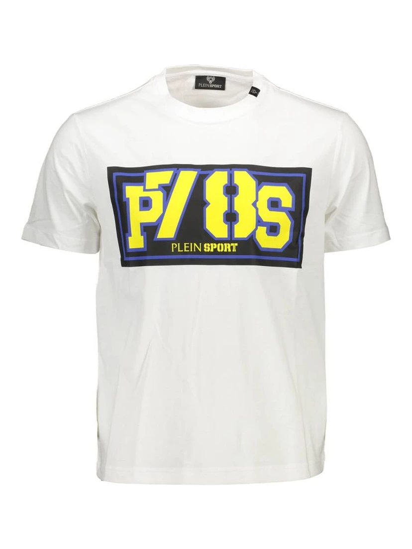 White Cotton Men T-Shirt