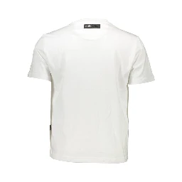White Cotton Men T-Shirt