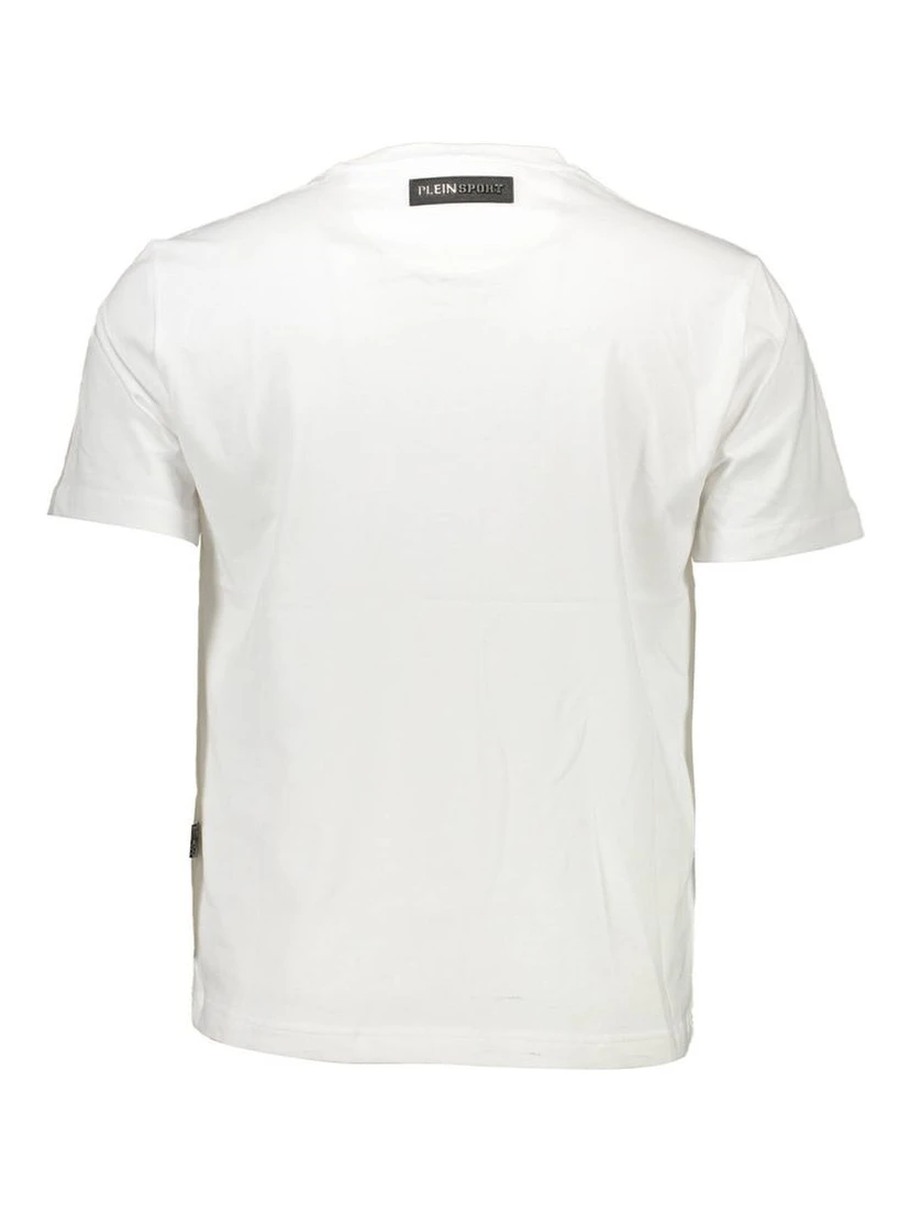 White Cotton Men T-Shirt