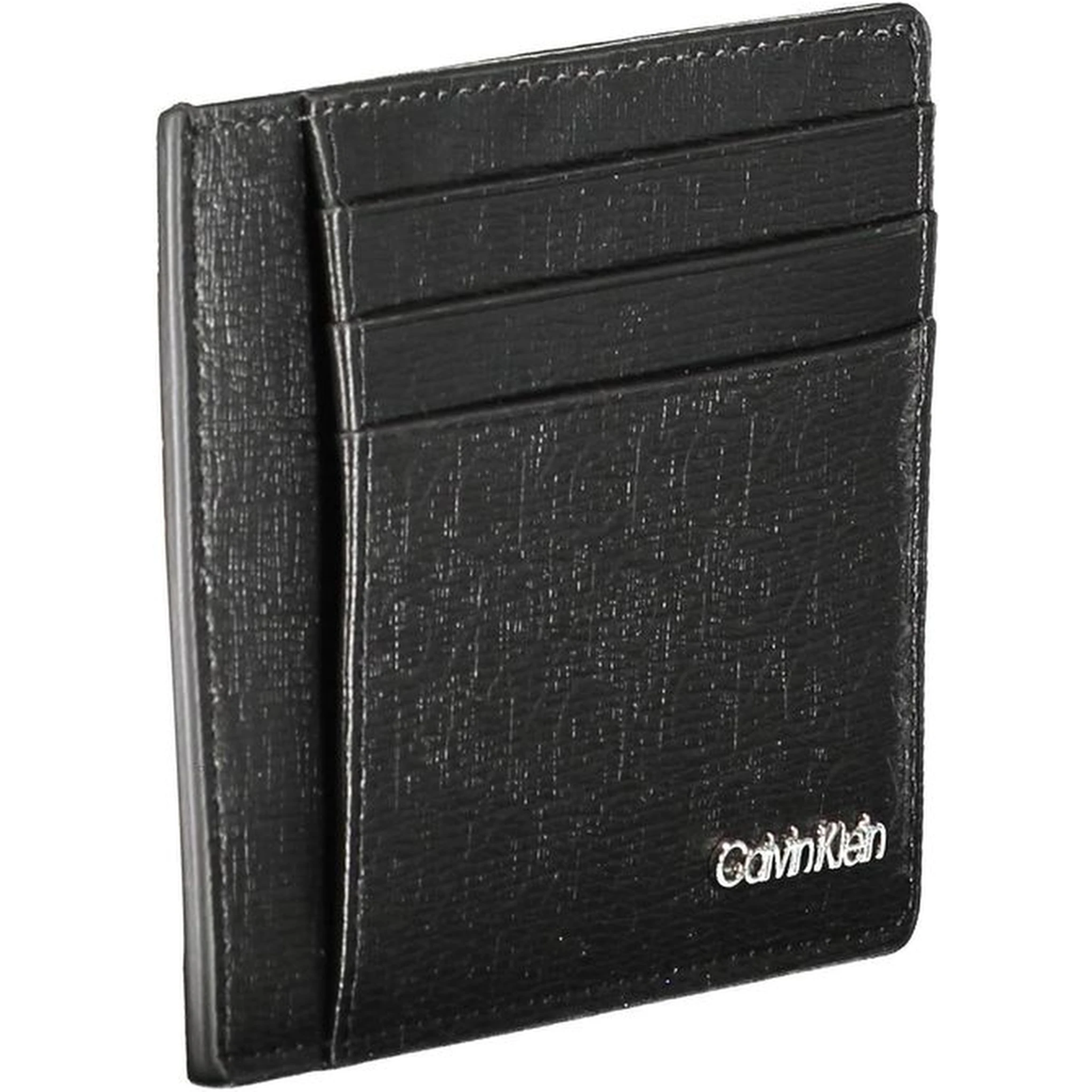 Card Holder Leather Wallet Men Black Wallets