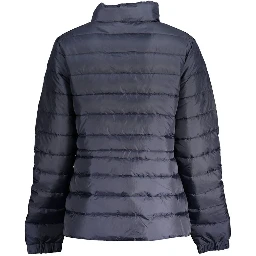 Blue Polyester Women Jacket