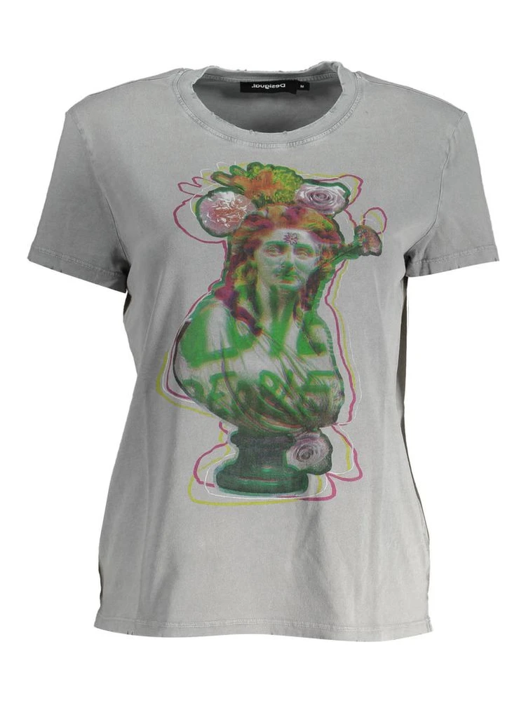 Gray Cotton T-Shirt