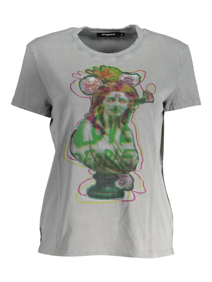 Gray Cotton T-Shirt
