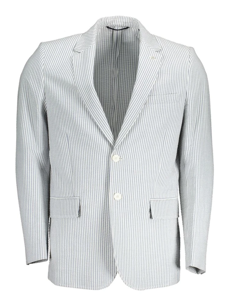 White Cotton Men Jacket