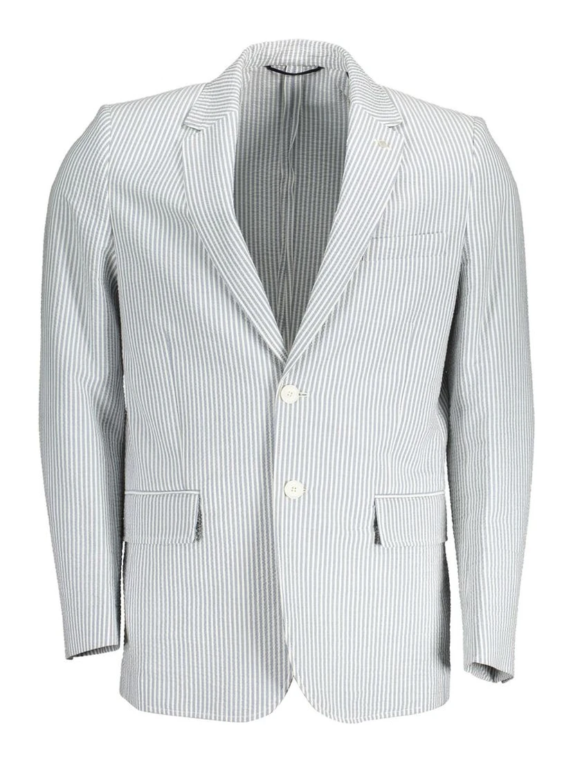 White Cotton Men Jacket