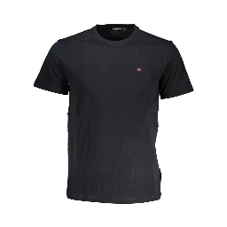 Black Cotton Men T-Shirt