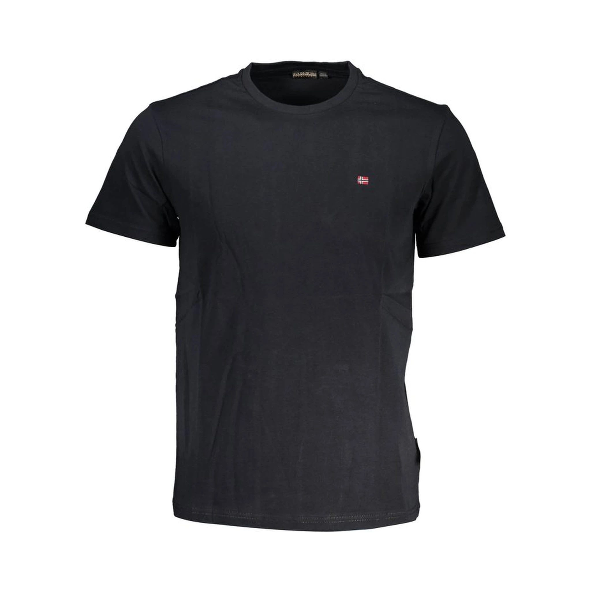 Black Cotton Men T-Shirt