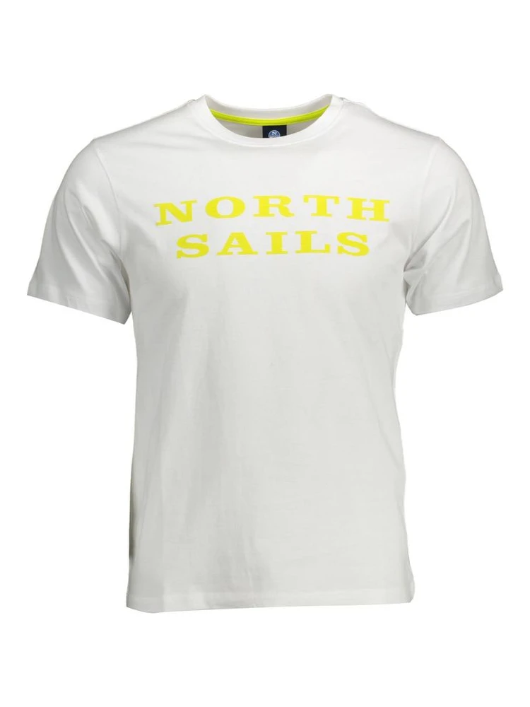 White Cotton Men T-Shirt