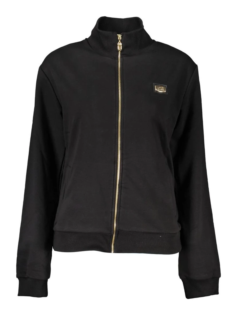 Black Cotton Women Sweater