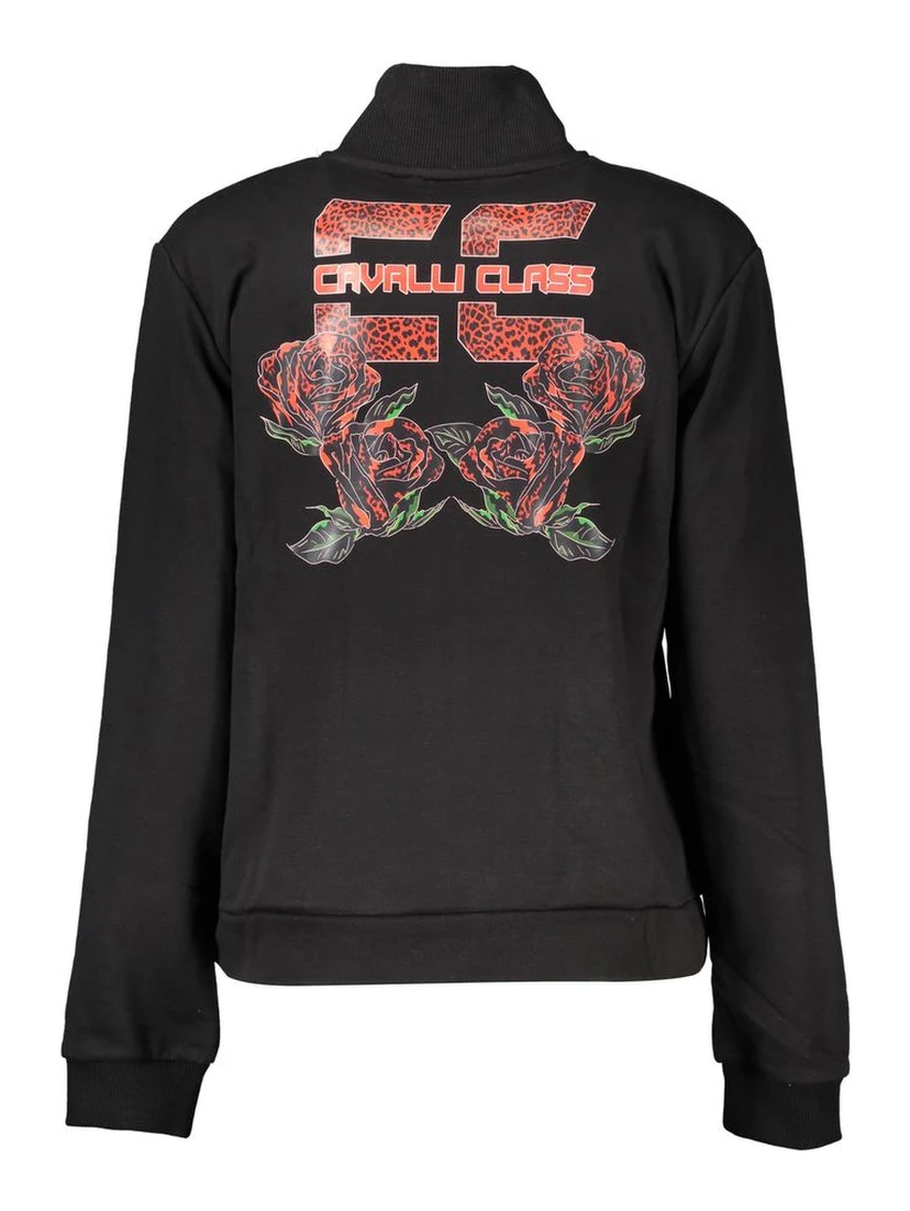 Black Cotton Women Sweater