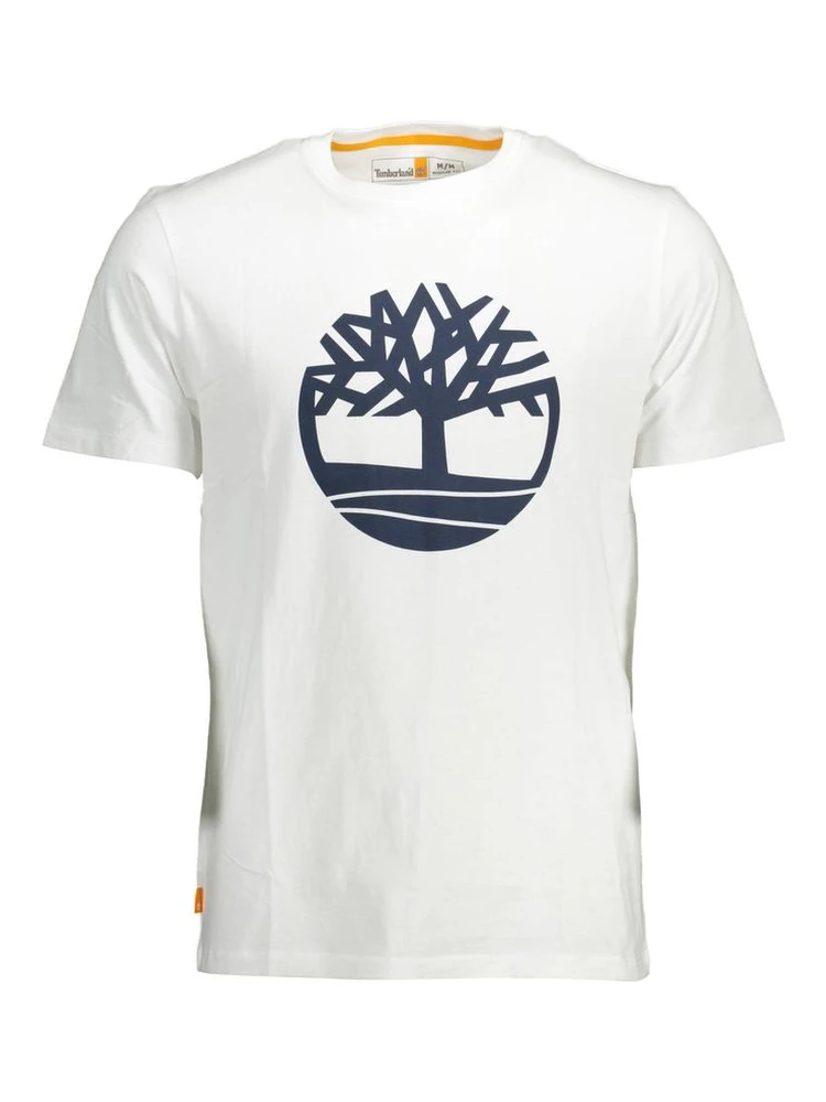 White Cotton Men T-Shirt