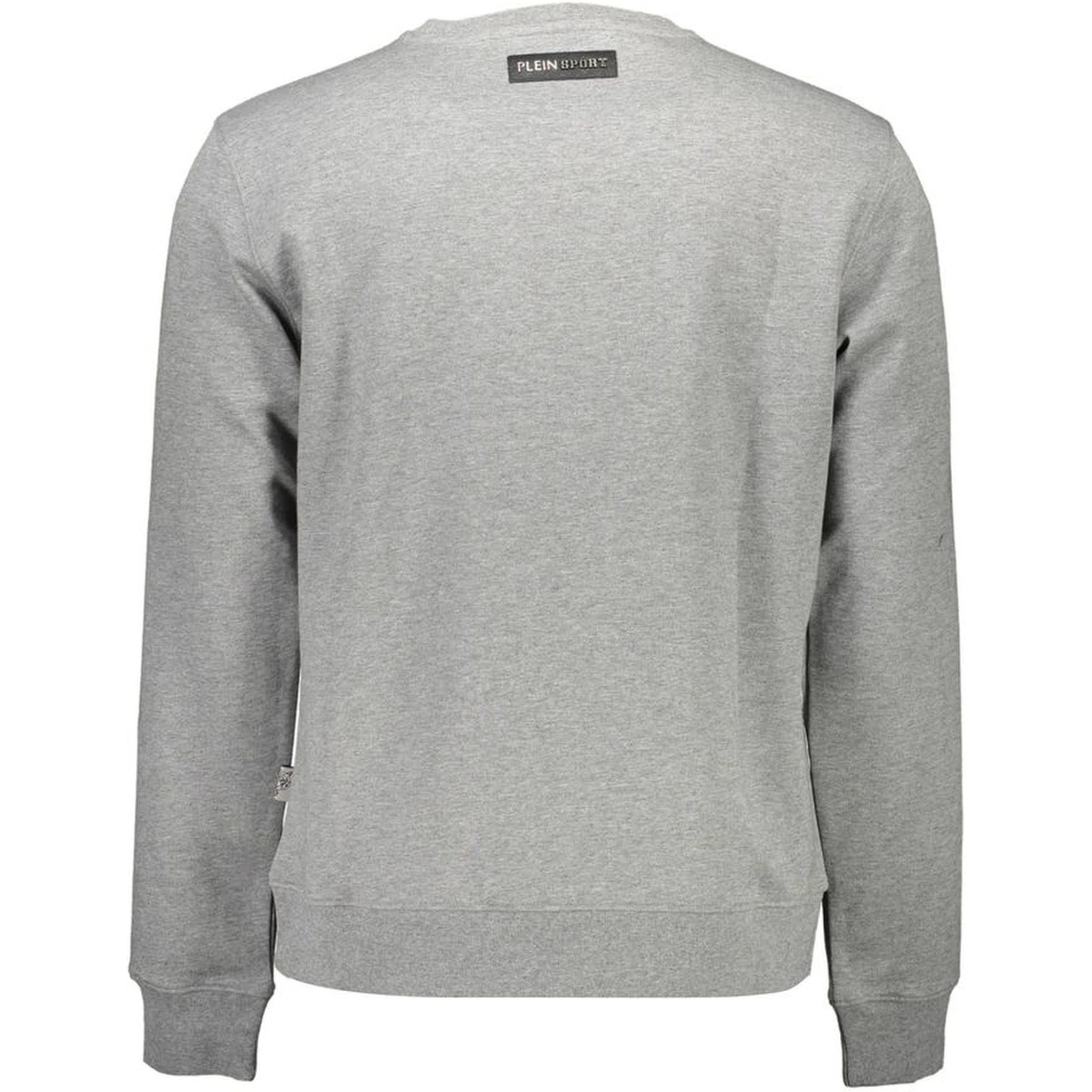 Gray Cotton Men Sweater