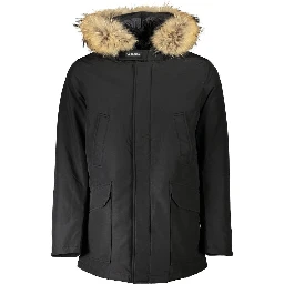 Black Cotton Jackets & Coat
