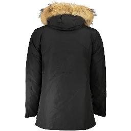 Black Cotton Jackets & Coat