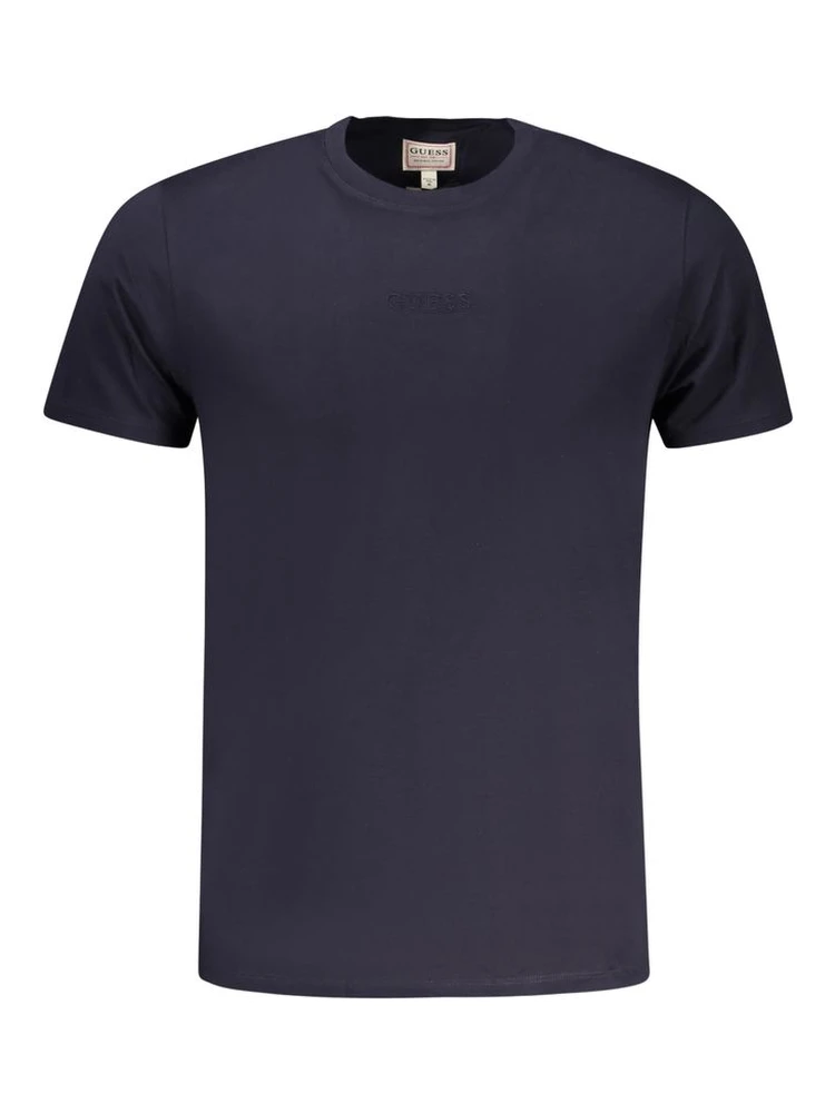 Men's Blue Cotton T-Shirt.