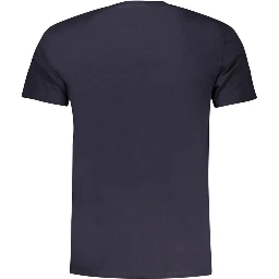 Men's Blue Cotton T-Shirt.