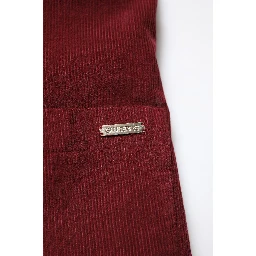 Maroon Corduroy Regular Fit Men Coat Blazer Jacket