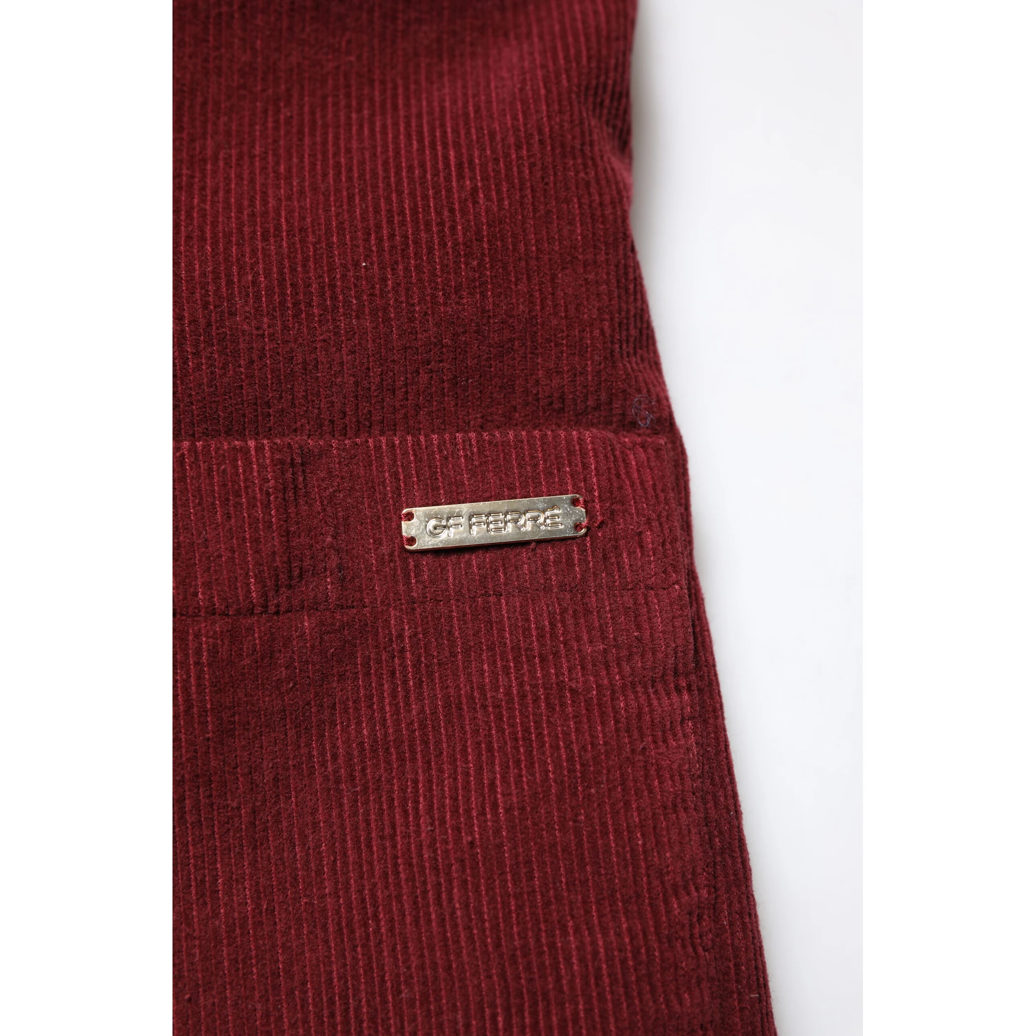 Maroon Corduroy Regular Fit Men Coat Blazer Jacket