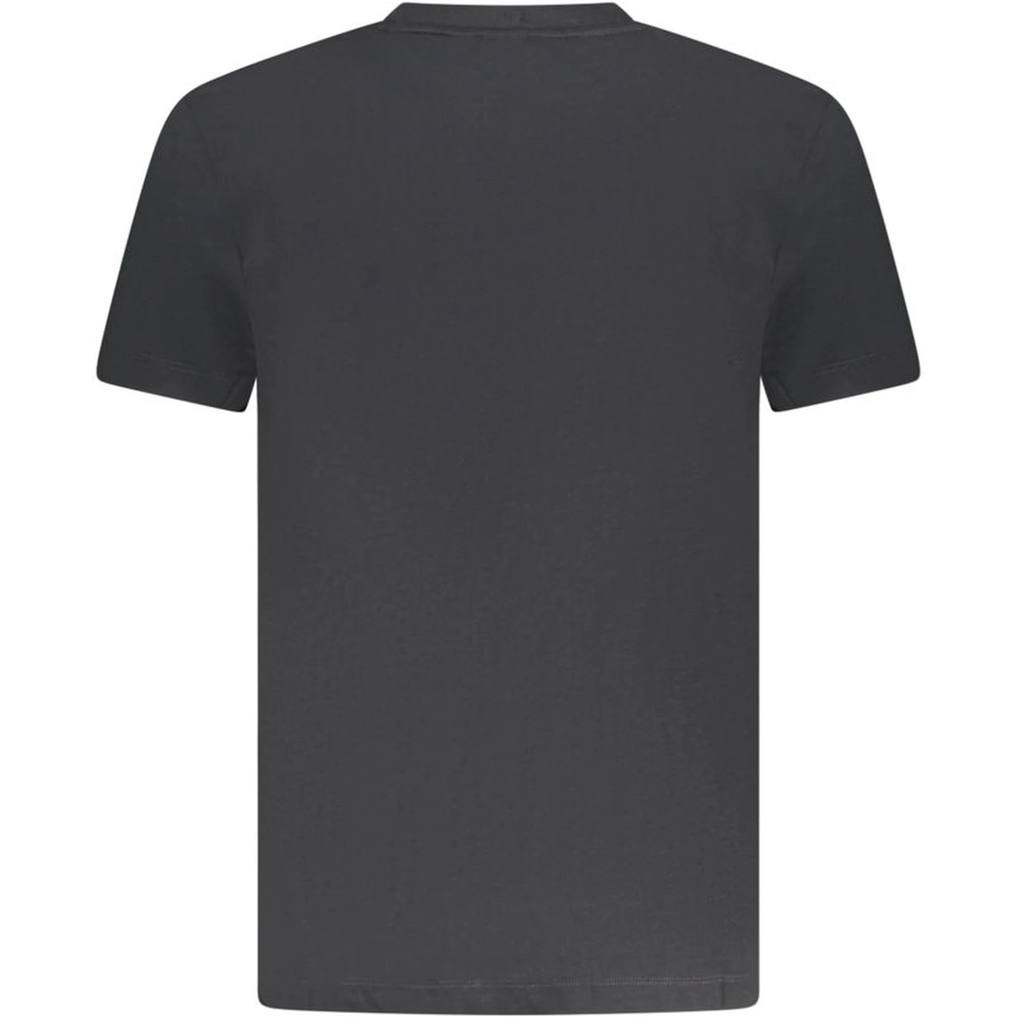 Black Cotton Men T-Shirt