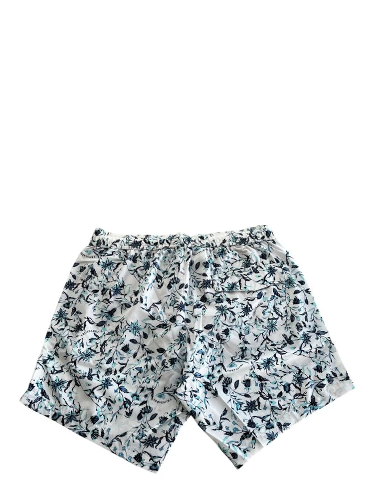White Polyester Men Swim Shorts alternative