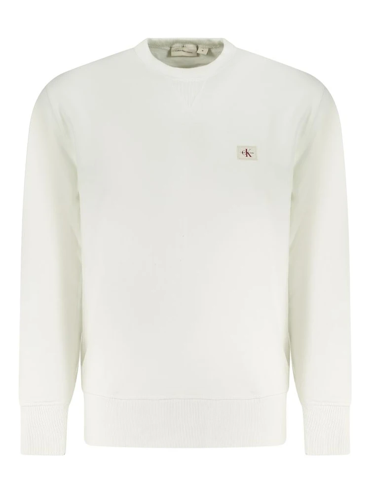 White Cotton Men Sweater
