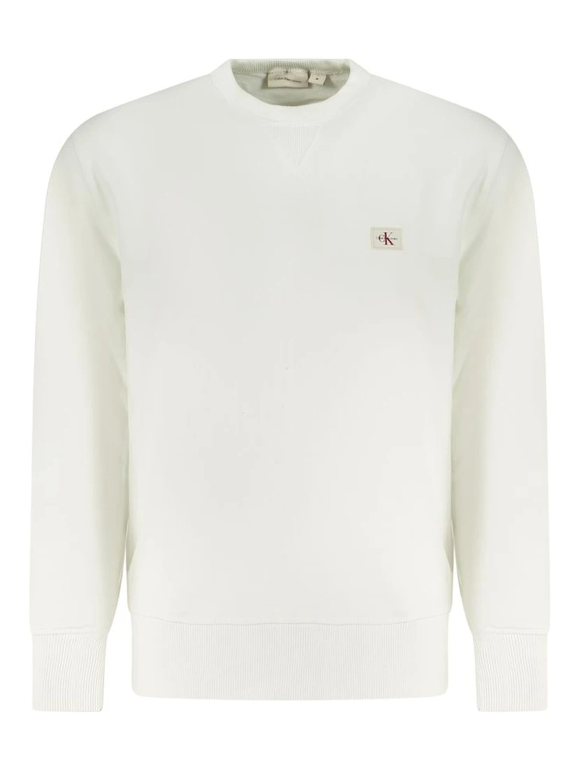 White Cotton Men Sweater