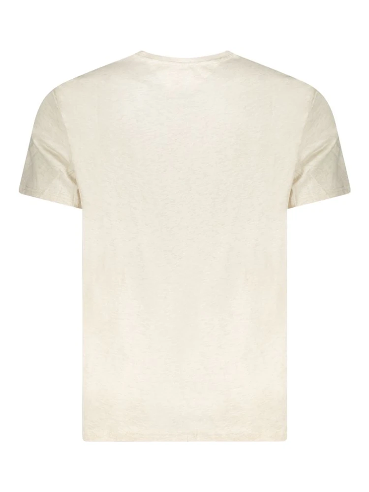 Beige Cotton Men T-Shirt alternative
