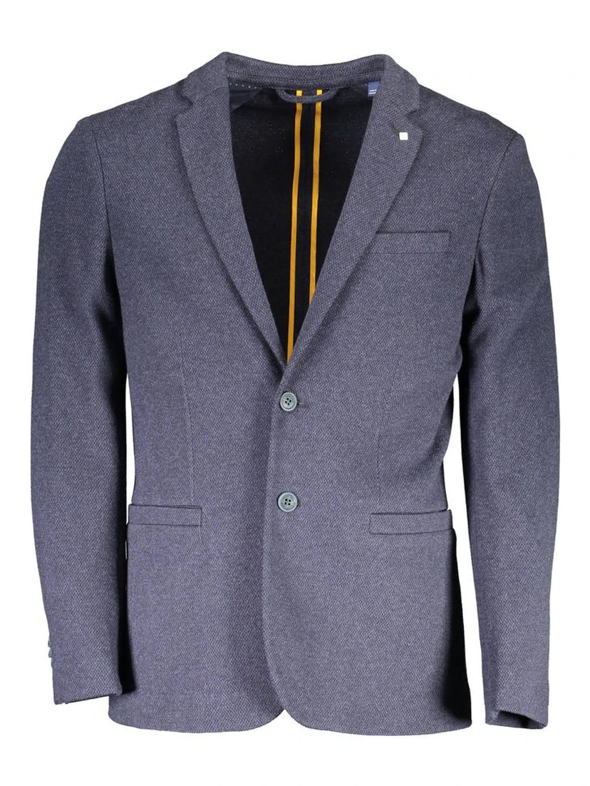 Blue Cotton Blazer Jacket