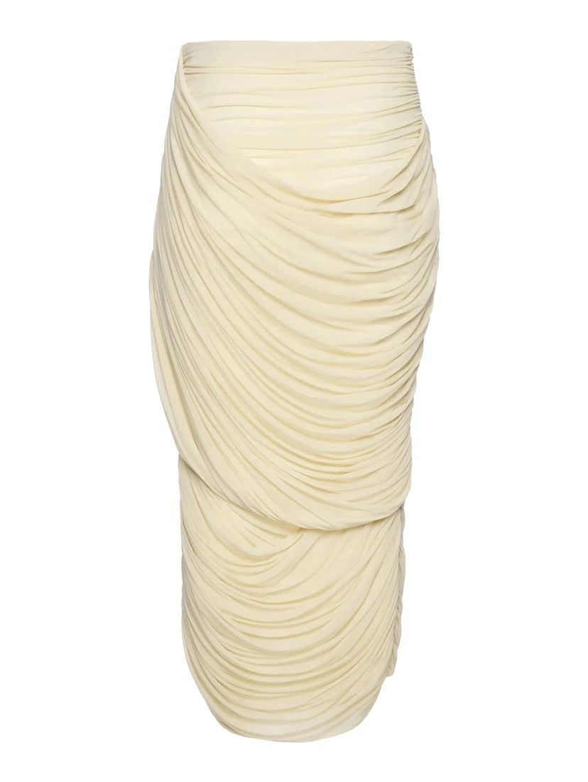 DRAPED MIDI SKIRT